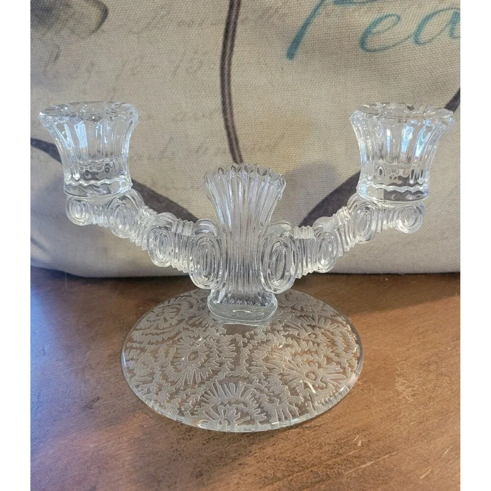Frost by Paden City - Double Light Candlestick -- 1930's